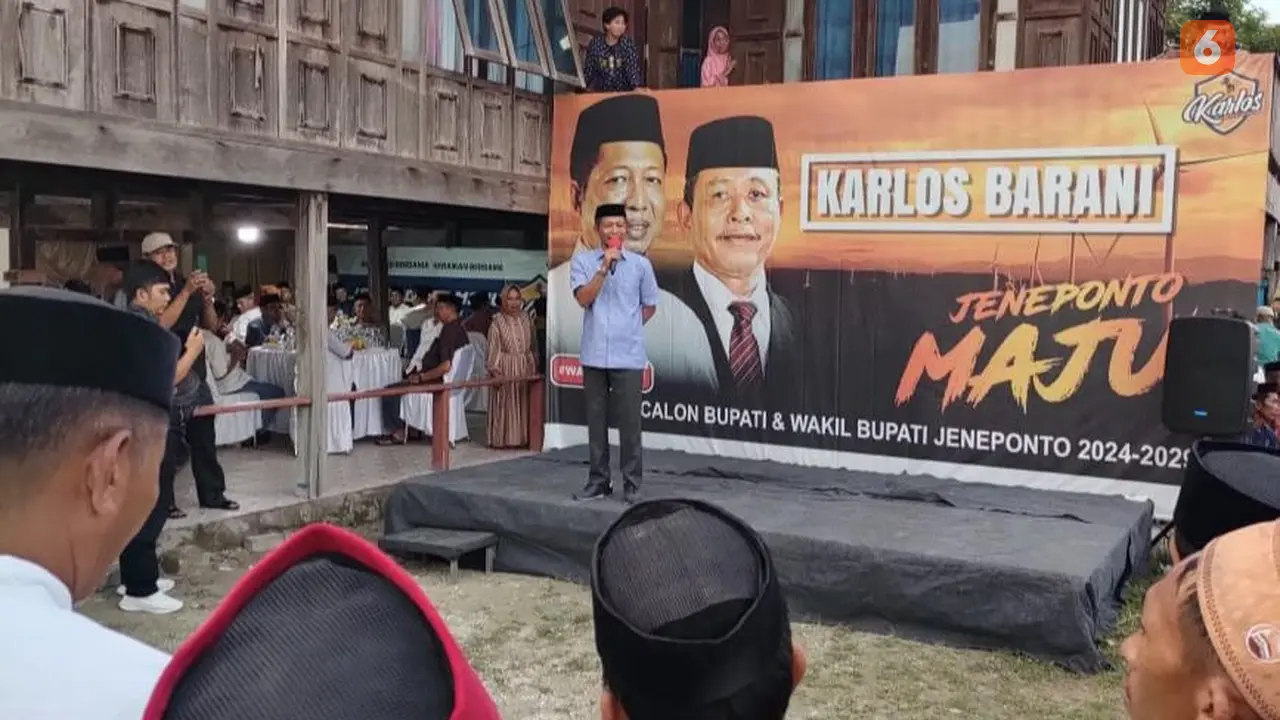 Bukber cabup-cawabup Jeneponto dihadiri ribuan simpatisan (Liputan6.com/Fauzan)