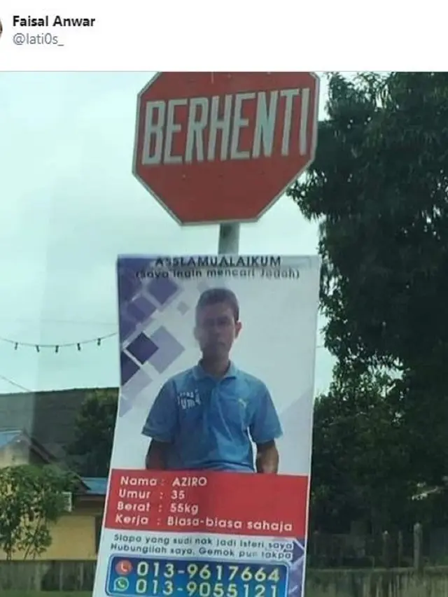 Spanduk cari jodoh