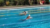 Sebanyak 17 perenang pelatnas proyeksi SEA Games 2017 menjalani time trials di Kolam Renang Tirta Arum Blahkihu, Badung, Bali, 24-25 Februari 2017. (Tim Media PRSI)