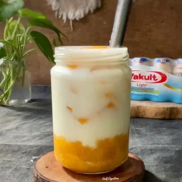 Resep mangga kocok susu yakult. (dok. Cookpad @anif_296818)