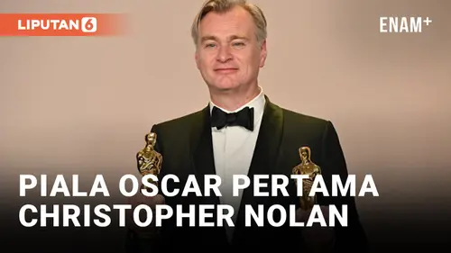 VIDEO: Penantian Selama 22 Tahun, Akhirnya Christopher Nolan Menang Piala Oscar Pertamanya