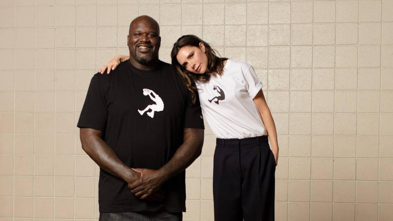Kaos Siluet Ikonik Bintang Basket Shaquille O'neal dari Koleksi Terbaru Reebok dengan Victoria Beckham