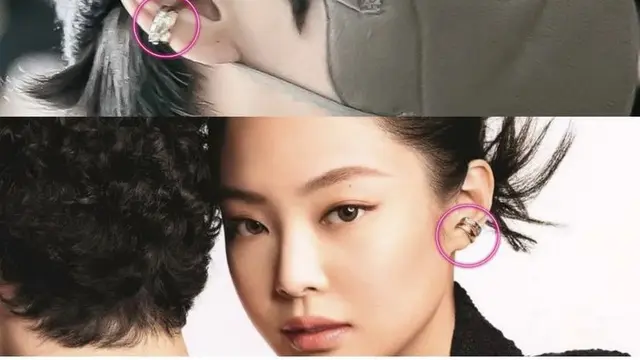 V BTS Kenakan Anting Rp47 jutaan yang Dipromosikan Jennie Blackpink saat berangkat ke Amerika Serikat
