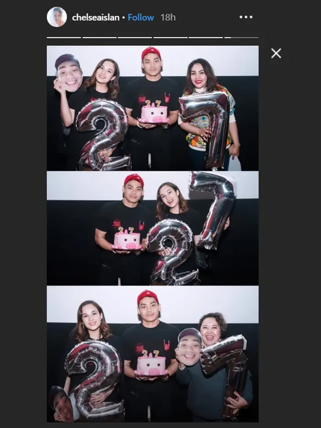6 Momen Kejutan Ulang Tahun Rob Clinton dari Chelsea Islan, Sewa Studio Bioskop