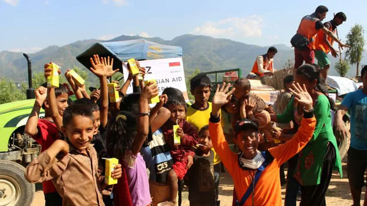 RZ Distribusikan Bantuan di Desa Terpencil Distrik Dahding, Nepal