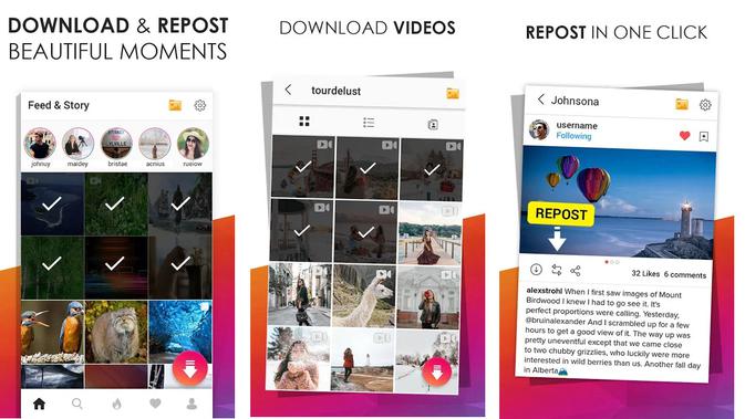 Aplikasi SwiftSave for Instagram untuk menyimpan video dan foto di Instagram (Foto: Google Play)