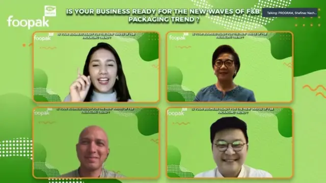 Webinar Foopak dengan tema “Is your business ready for the new wave of sustainable packaging trend?”