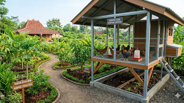Ide Usaha Ternak Ayam Kampung dan Pohon Buah Mini/Gemini