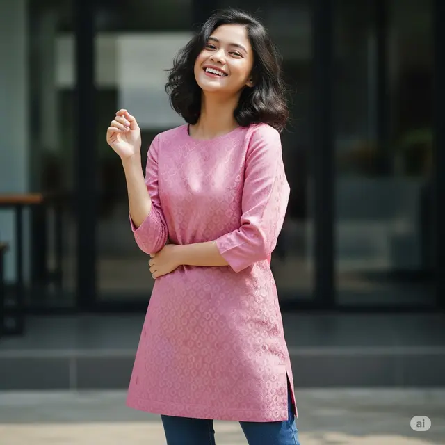Model Baju Brokat Bangkok Terbaru. Foto: Gemini