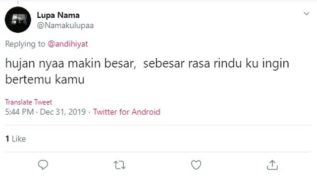 gombalan hujan
