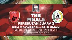Berita video jangan lewatkan laga perebutan peringkat 3 Piala Menpora 2021 antara PSM Makassar melawan PSS yang disiarkan hanya di Indosiar dan Vidio pada Sabtu (24/4/2021) malam hari WIB.