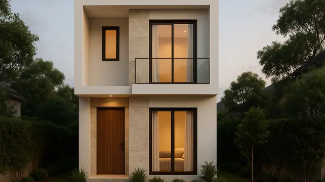 Gambar Rumah Kecil 4x6 2 Lantai