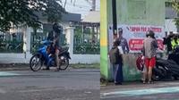 Polisi Berhenti Lihat Dua Pelajar Tak Bisa ke Sekolah (Instagram/polres_klaten©2022 Merdeka.com)