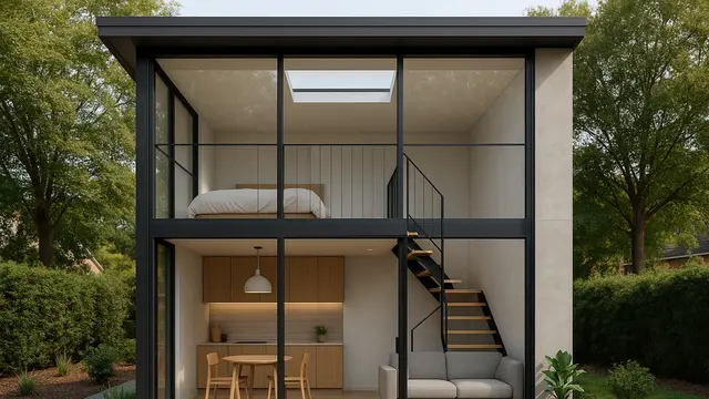 7 Model Rumah Kecil Mungil 4×6 Estetik dengan Mezzanine, Solusi Hunian Hemat Lahan yang Modern