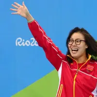 Fu Yuanhui, perenang asal Tiongkok yang rebut hati publik di Olimpiade Rio 2016. (USA Today)