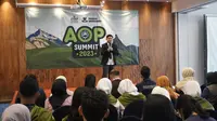 PeaceGeneration kembali menyelenggarakan kegiatan tahunan Agent of Peace (AoP) Summit 2023 untuk mempromosikan perdamaian di kalangan pelajar. AoP Summit 2023 digelar di Hotel Ibis Budget Bandung, Kamis (12/10/2023).