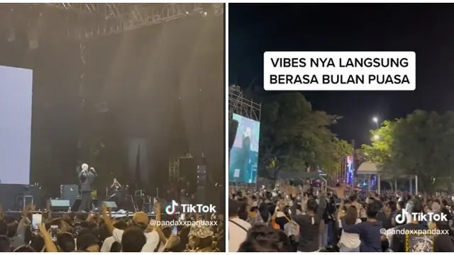 Momen Opick Ajak Penonton Sholawat Berjamaah di Festival Musik Ini Curi Perhatian