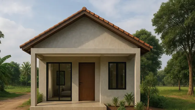 6 Gambar Rumah Lebar 6 Meter di Kampung, Tren Desain Sederhana Tapi Terkesan Mewah 2025