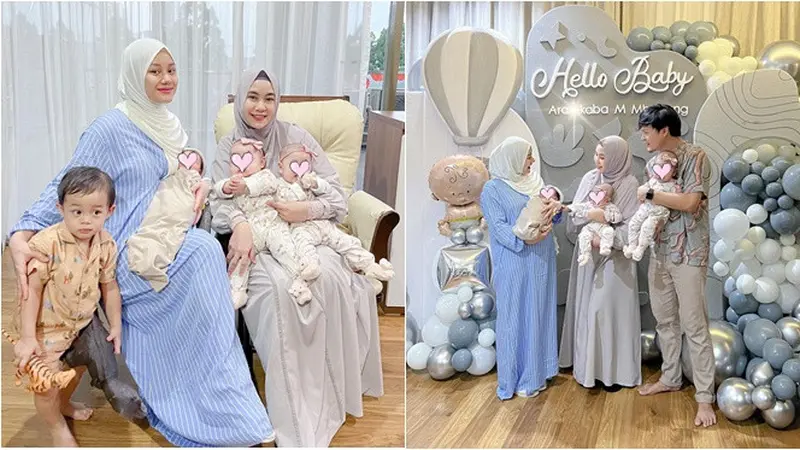 6 Momen Anisa Rahma Jenguk Bayi Dinda Hauw, Sama-Sama Ibu Dua Anak