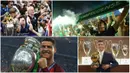 Kaleidoskop sepak bola dunia pada tahun 2016 diwarnai kisah fenomena Leicester serta cerita kejayaan Cristiano Ronaldo. (AFP)