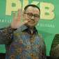 Cagub-Cawagub Jawa Tengah Sudirman Said dan Ida Fauziah saat deklarasi di Jakarta, Selasa (9/1). Pasangan Sudirman Said dan Ida Fauziah mendapat dukungan dari partai politik PKB, Gerindra, PAN dan PKS untuk Pilkada Jateng. (Liputan6.com/Faizal Fanani)