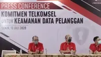 Press Conference Komitmen Telkomsel untuk Keamanan Data Pelanggan. Liputan6.com/M Wahyu Hidayat