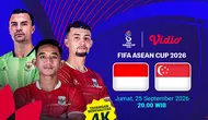 Link Live Streaming FIFA ASEAN Cup 2026 di Vidio: Timnas Indonesia Vs Singapura