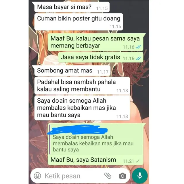 7 Chat Calon Pelanggan ke Editor Foto Ini Bikin Emosi, Ada yang Minta Gratis