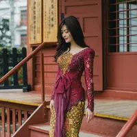 8 Inspirasi Model Kebaya Ala Dara Sarasvati (credit: instagram/darasarasvaati)