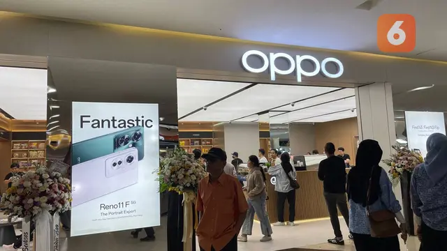 Oppo Experience Store di Margo City, Depok, diresmikan Jumat (4/4/2024).