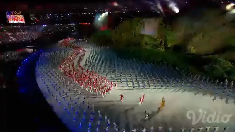 Parade kostum defile di pembukaan Asian Games 2018