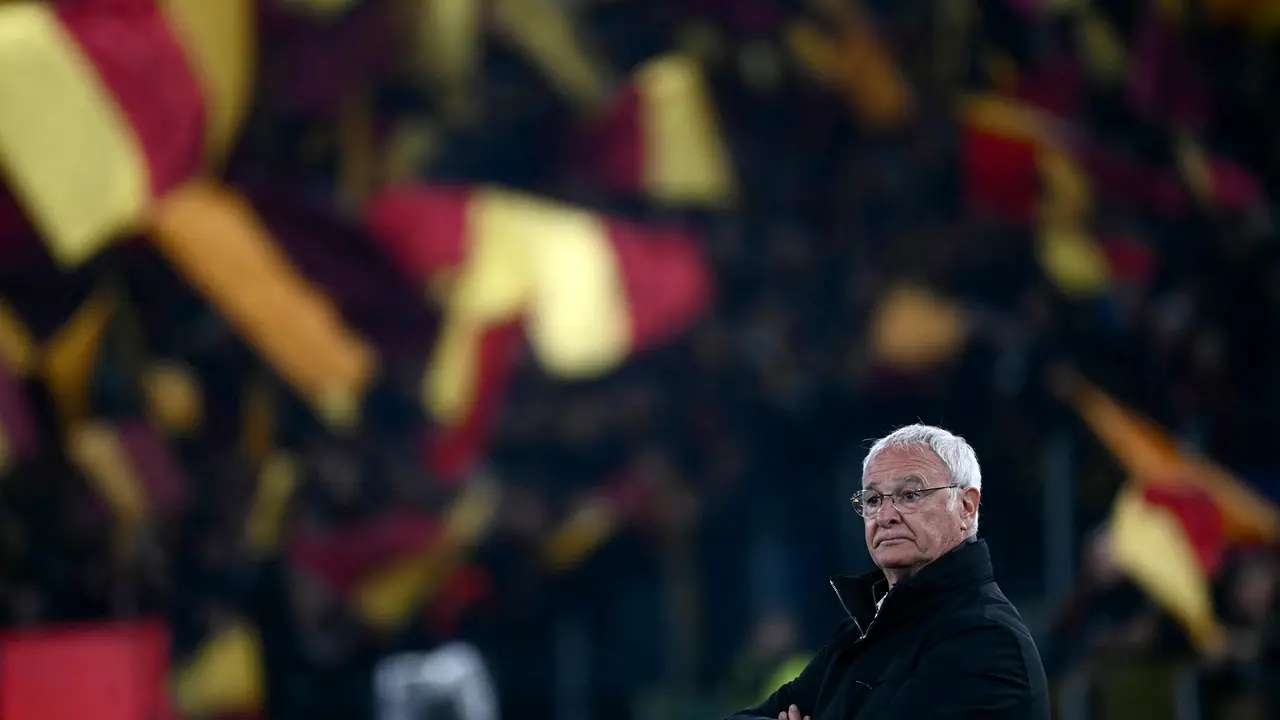 Pelatih AS Roma Claudio Ranieri