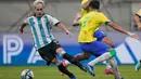 Sekaligus memastikan Argentina U-17 berlaga di semifinal Piala Dunia U-17 2023. (AP Photo/Achmad Ibrahim)