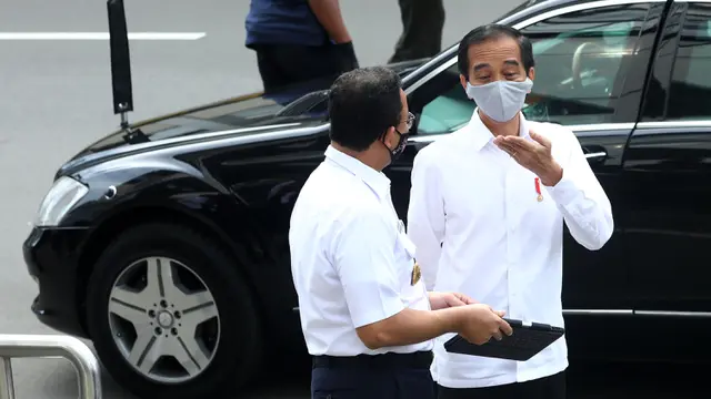 Jokowi Meninjau Kesiapan Prosedur New Normal di Stasiun MRT