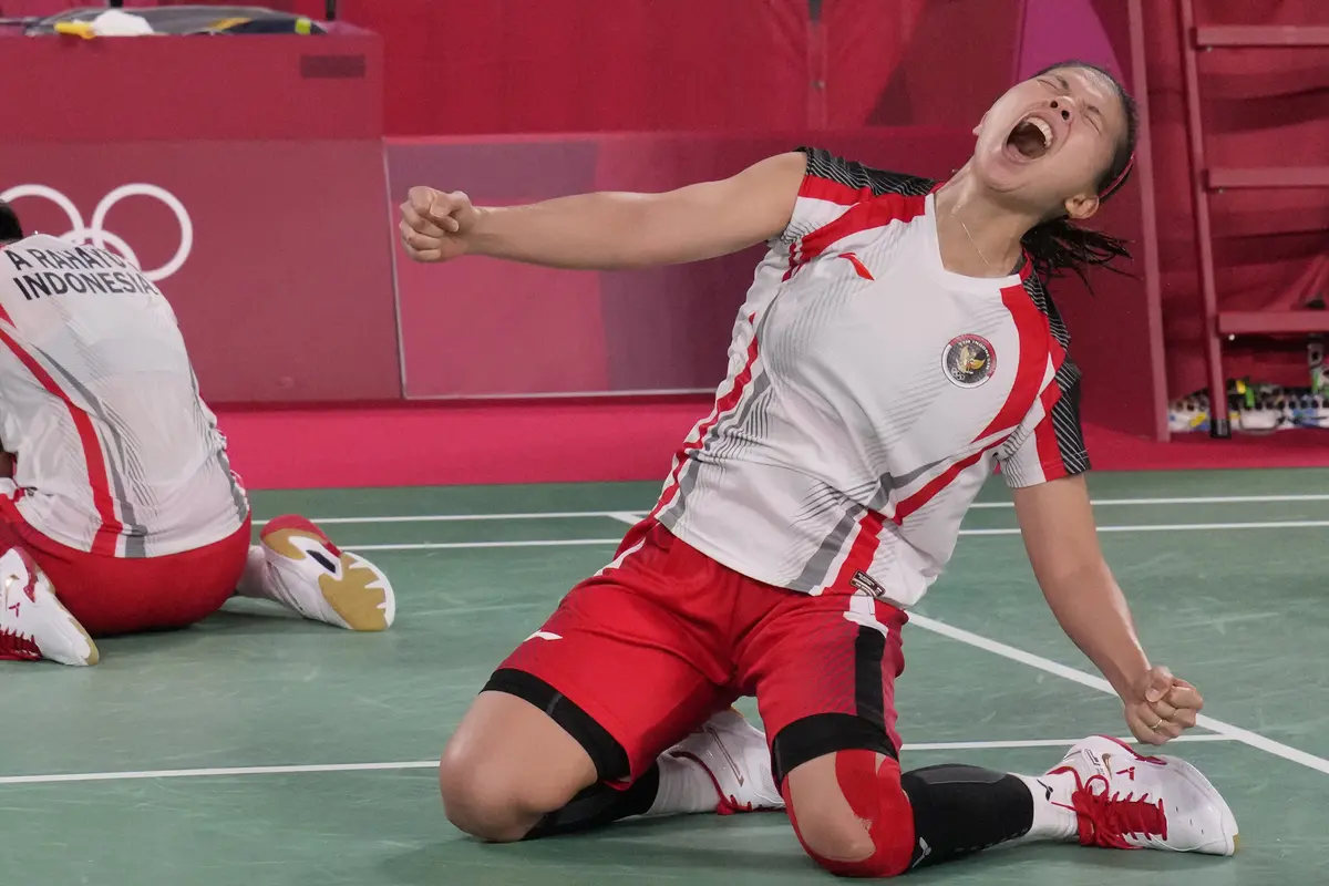 FOTO: Greysia Polii / Apriyan Rahayu Lolos ke Semifinal Olimpiade Tokyo 2020