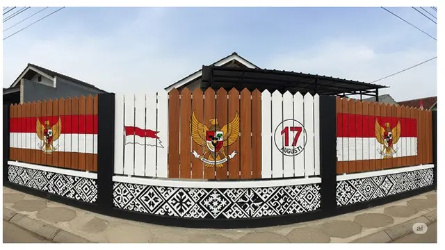 12 Rekomendasi Warna Cat Pagar Rumah HUT RI Paling Menarik, Dilengkapi Maknanya