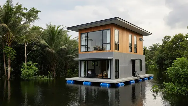 Desain Rumah Kecil 2 Lantai Anti Banjir