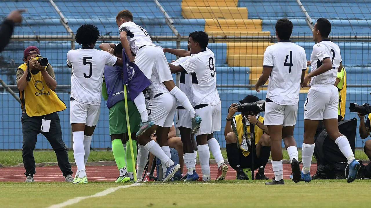 Selebrasi pemain Republik Dominika U-20