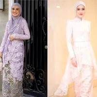 Zaskia Sungkar mengenakan kebaya beraksen tulle yang manis dan kain batik. [Instagram/zaskiasungkar15]
