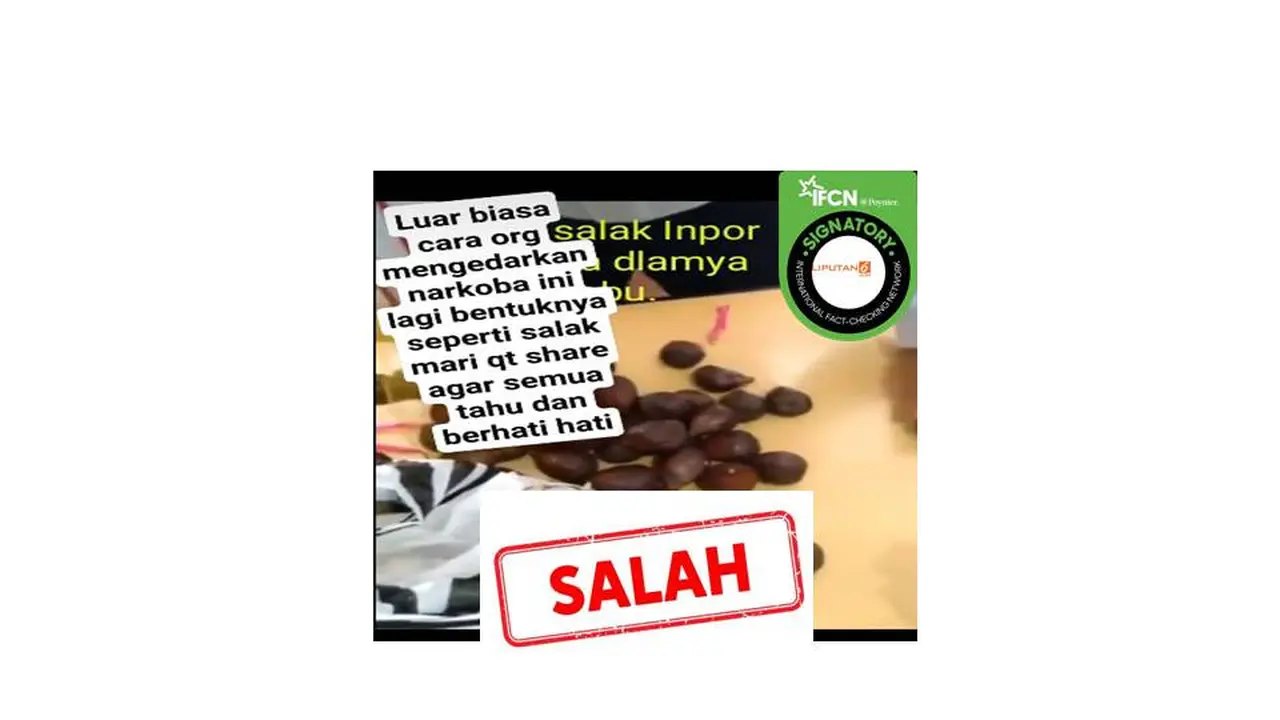 Cek fakta salak narkoba dari China