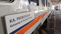 Kereta Probowangi relasi Ketapang Banyuwangi-Surabaya. (Hermawan/Liputan6.com)
