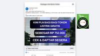 Cek Fakta: Tidak Benar Link Pendaftaran PLN Bagi-Bagi Token Listrik Gratis Rp 750 Ribu