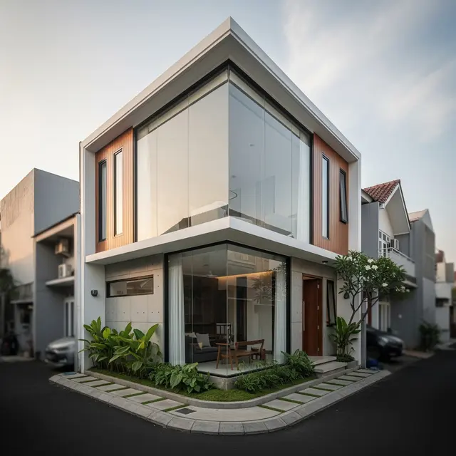 9 Desain Rumah Hook di Lahan Sempit, Maksimalkan Potensi Ruang dan Estetika