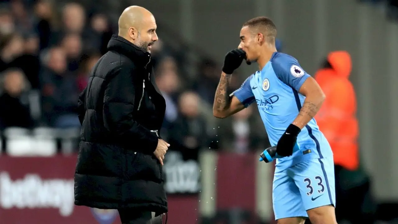 Pep Guardiola & Gabriel Jesus