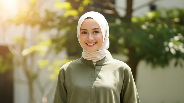 Model Gamis Linen Terbaru Adem Cocok untuk Cuaca Panas