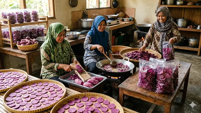 Ide Usaha Keripik Kiloan untuk Anggota Kelompok Wanita Tani (Foto: Gemini AI)