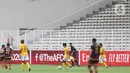 Suasana Stadion Madya Gelora Bung Karno saat laga kualifikasi Grup H Piala AFC 2020 antara PSM Makassar melawan Kaya FC-Iloilo, Jakarta, Selasa (10/3/2020). Pertandingan dilaksanakan tanpa dihadiri penonton sebagai antisipasi penyebaran virus Corona COVID 19. (Liputan6.com/Helmi Fithriansyah)
