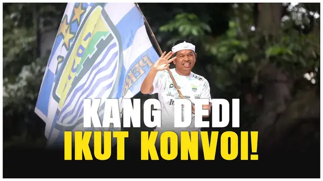 VIDEO: Dedi Mulyadi Turun Gunung! Ikut Konvoi Persib Bandung Juara BRI Liga 1