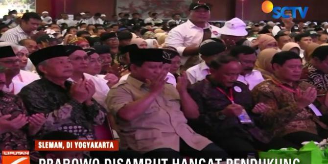Prabowo Hadiri Deklarasi Purnawirawan TNI di Sleman