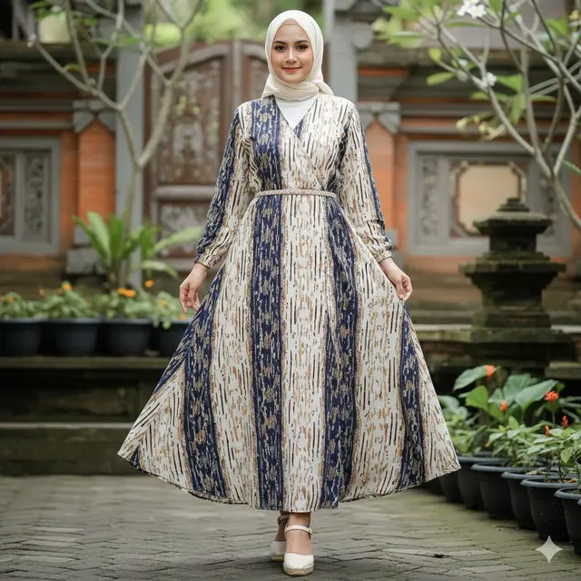 Model Gamis Batik Bahan Rayon Terbaru 2025